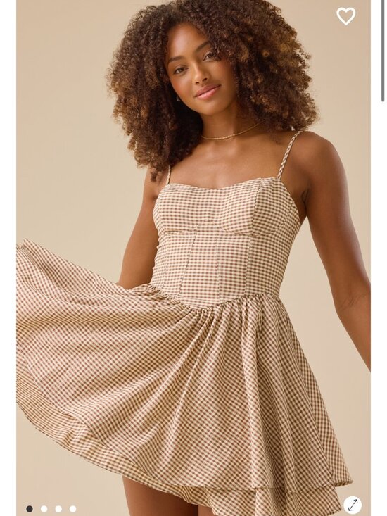 Altar'd State Dresses & Skirts - Story Gingham Mini Dress Altar'd State Gingham Dress NWT